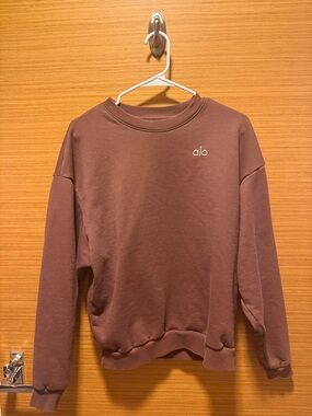 ALO Yoga Crewneck Sweatshirt in Chocolate Brown. Worn twice.